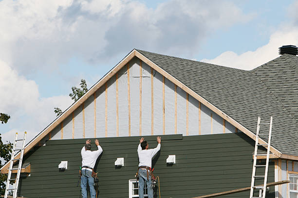 Professional Siding technician working in Orange, OH